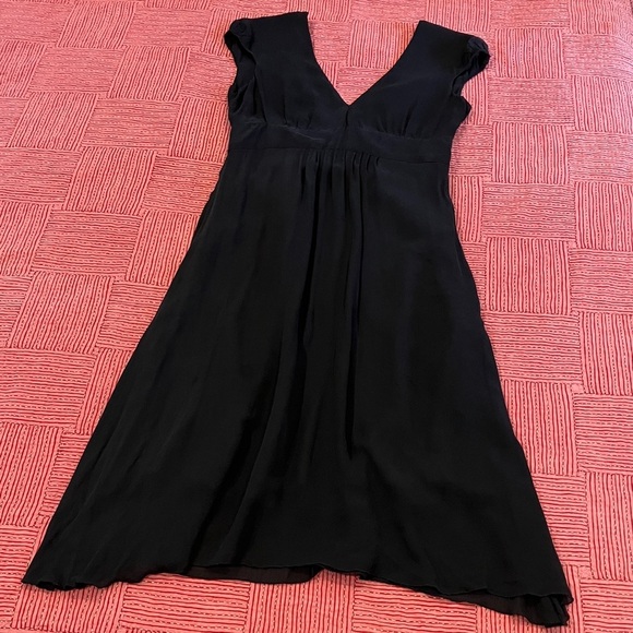 Fornarina women’s large silk Black V-Neck Dress - Picture 1 of 16